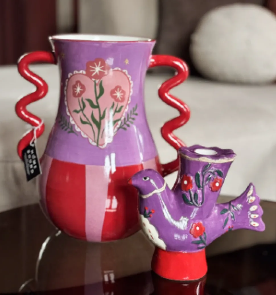 Aardewerk Vaas Floral Keramiek | Chique-Living