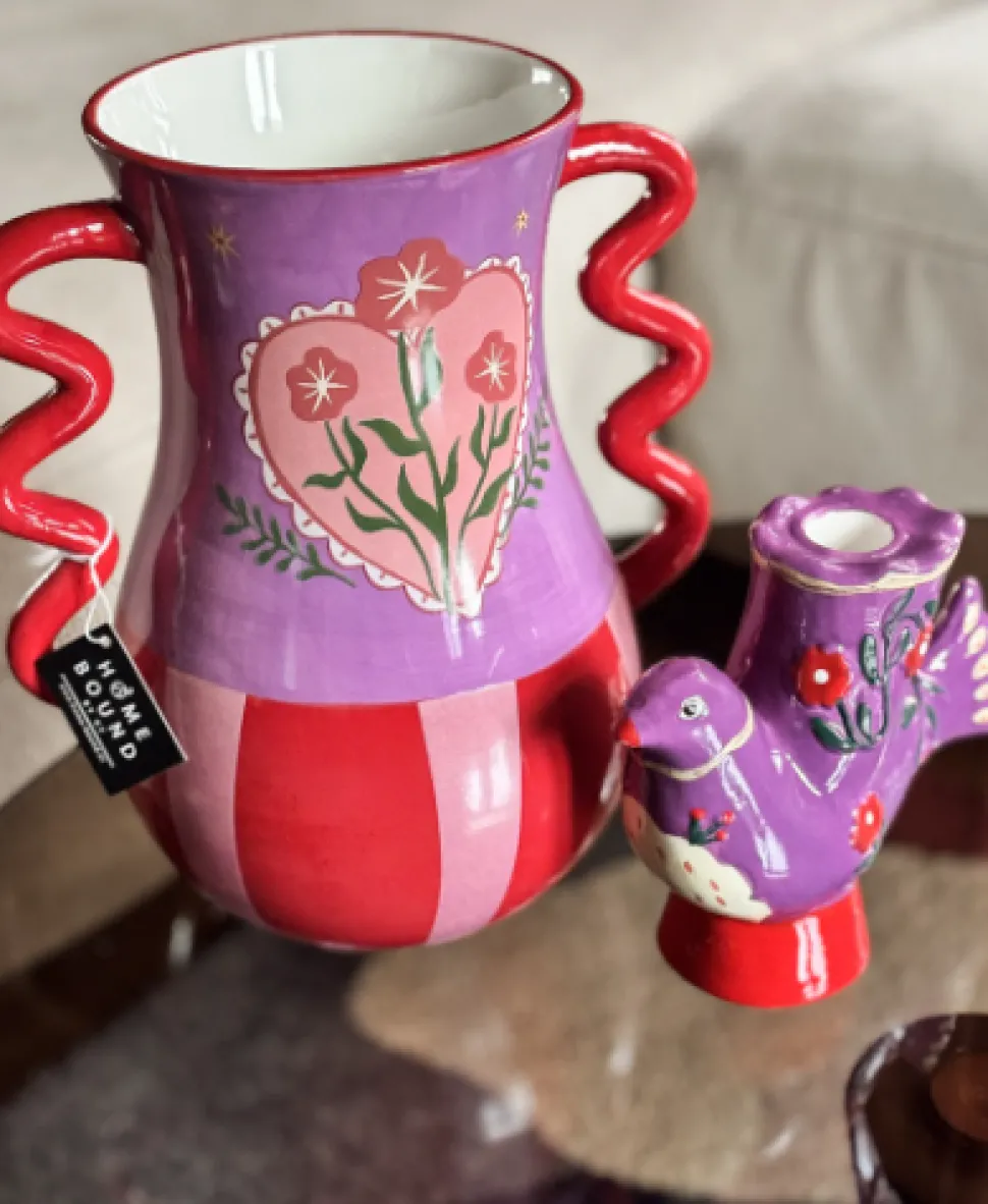 Aardewerk Vaas Floral Keramiek | Chique-Living