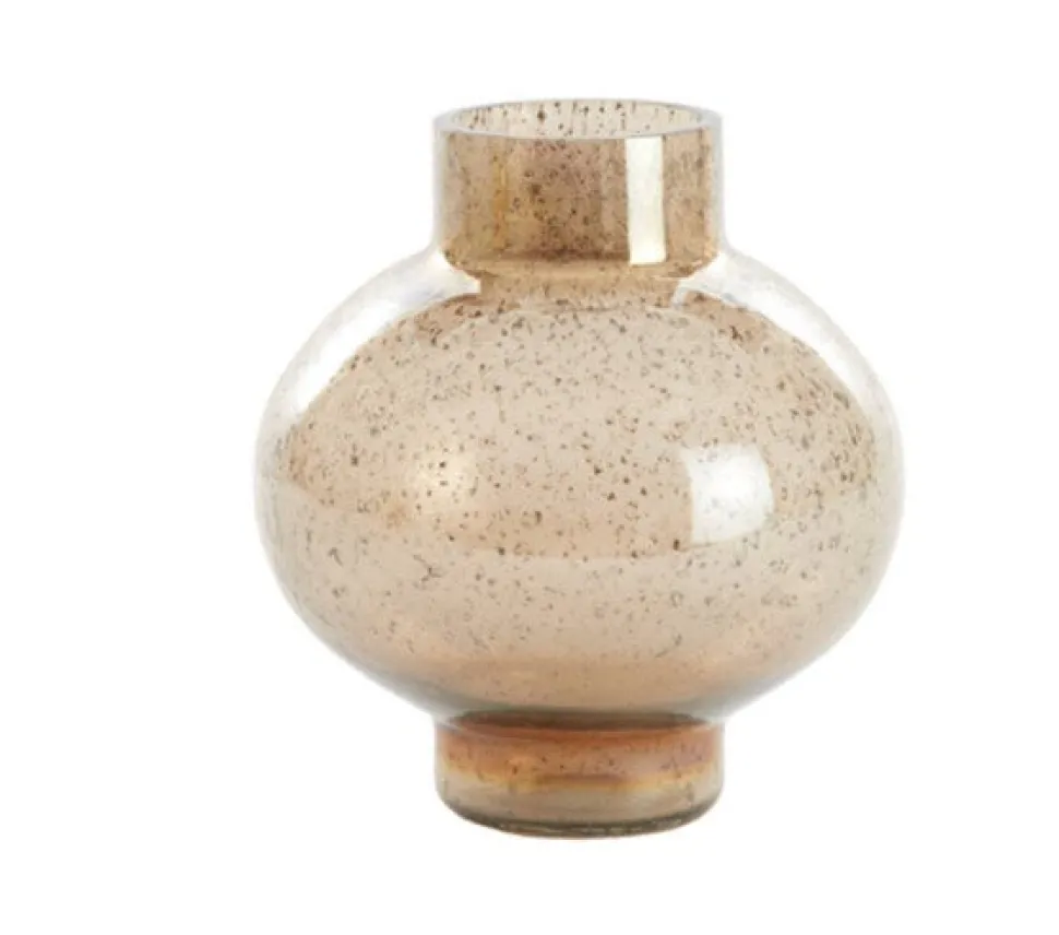 Amber Glas Vaas Dusit | Ø17x19,5 cm | Chique Living