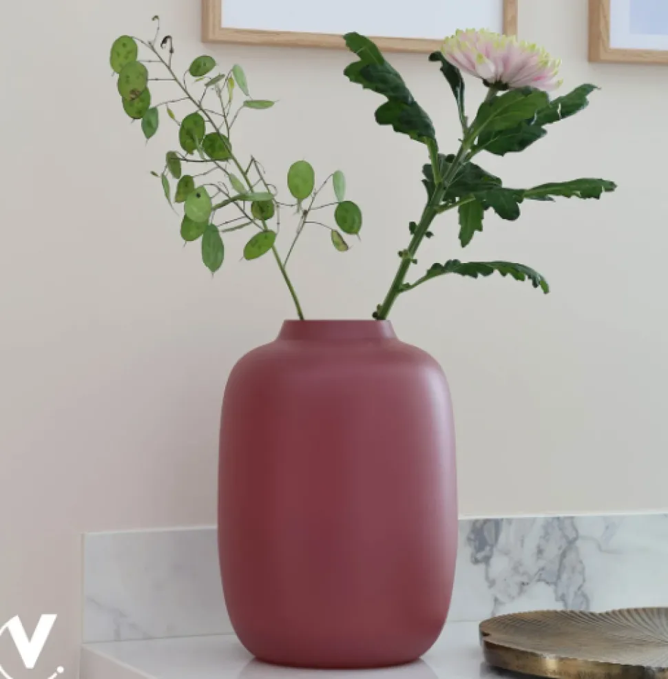 Artic Vaas Mauve Matte – Vase The World | Mat glas in 2 maten