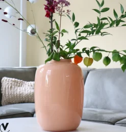 Artic Vaas Pastel Peach – Vase The World | Glanzend in 2 maten
