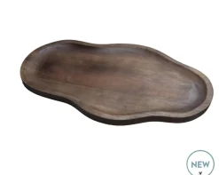 Bauru Dienblad Walnoot – Organisch Stylingplateau | In 2 maten