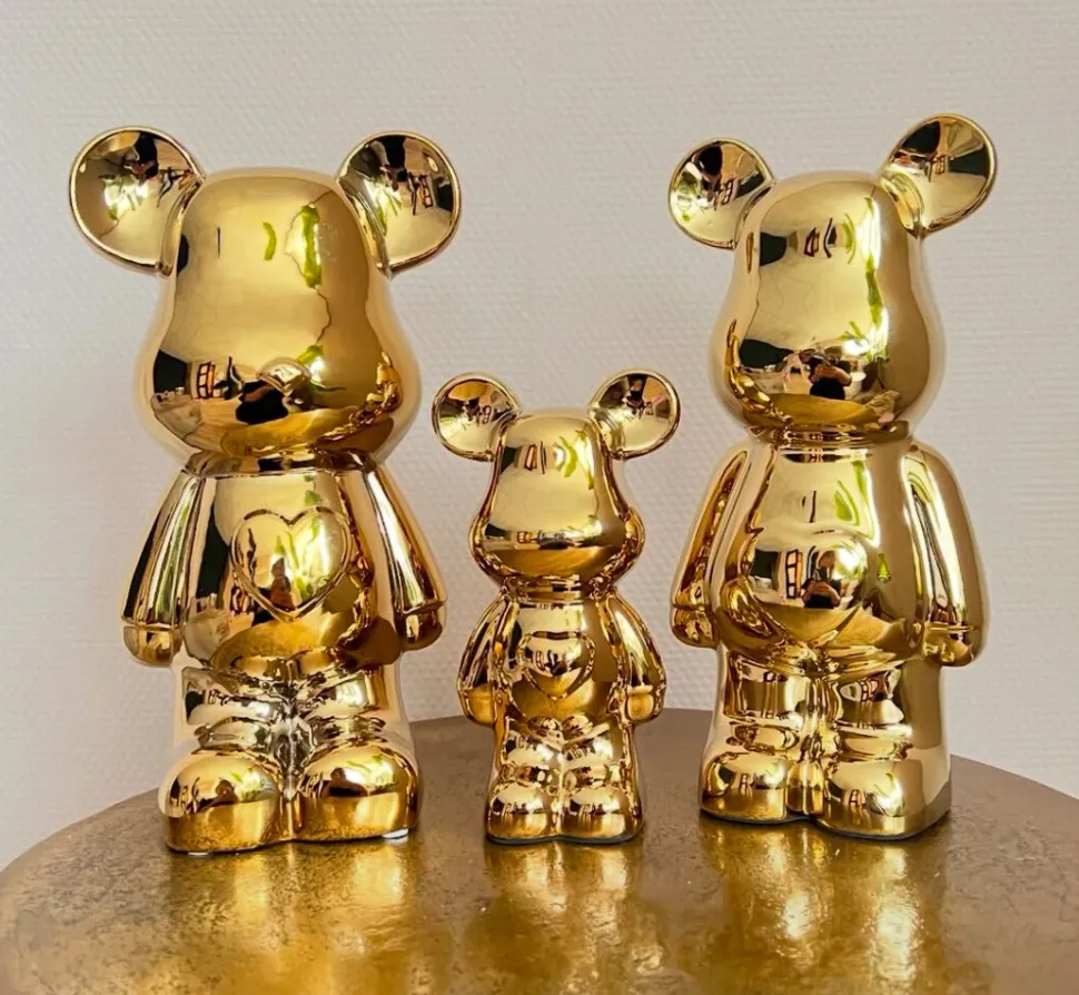 Beer Goud ‘Heart’ | Verkrijgbaar in 2 maten | Chique-Living