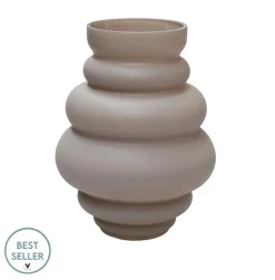 Beige Vaas ‘Maputo’ – Matte Glazen Vaas in 2 Maten | Vase The World