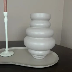 Beige Vaas ‘Maputo’ – Matte Glazen Vaas in 2 Maten | Vase The World