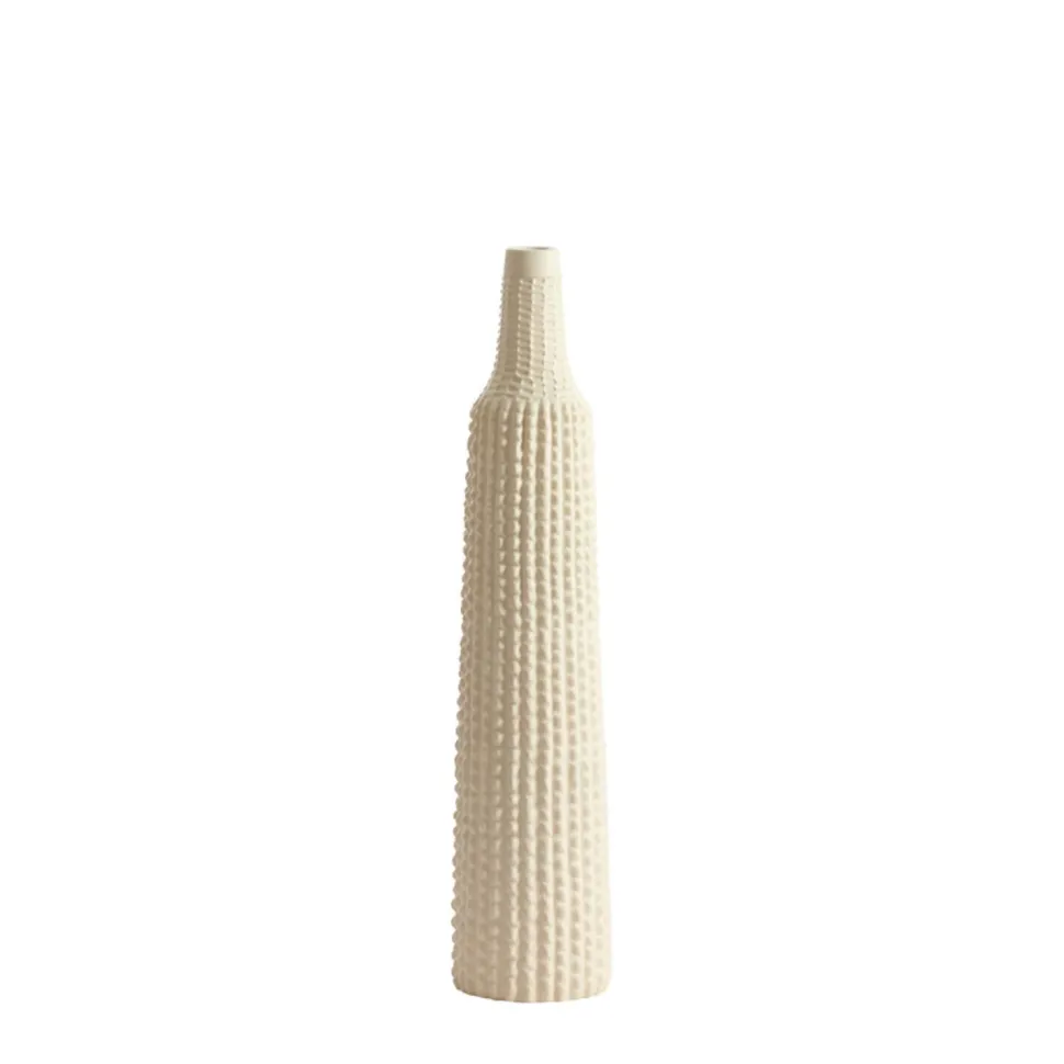 Beige Vaas Smal ‘Angira’ – Ø9,5x46 cm | Light & Living