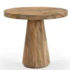 Bijzettafel Mangohout Rond | Chique-Living