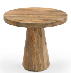 Bijzettafel Mangohout Rond | Chique-Living