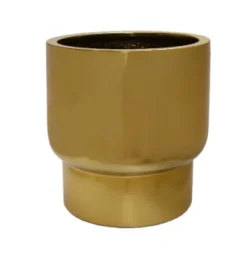 Bloempot 'Roskilde' S Goud | Vase The World | Ø37xH40cm | Chique-Living