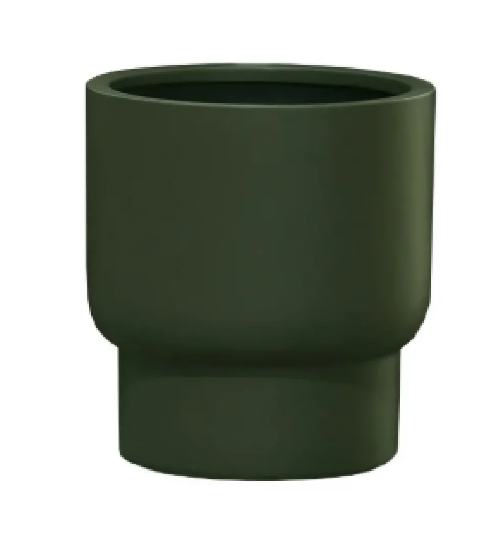 Bloempot Roskilde S Green Ø37xH40 – UV & Vorstbestendig
