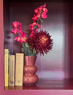 Boekenstandaard Vaas Vani Burgundy 17,4 cm | Chique-Living
