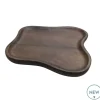 Breckenridge Dienblad Walnoot – Rond Stylingplateau Ø35 cm