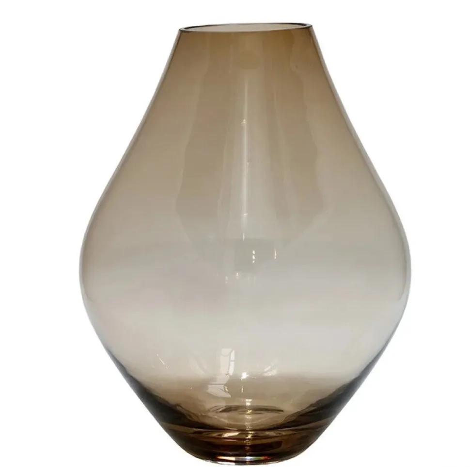 Bruine Smoke Vaas ‘Lesse’ | Vase The World | Verkrijgbaar in 2 Maten