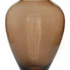 Bruine Vaas Smoke Glass | Vase The World | 27,5x35cm