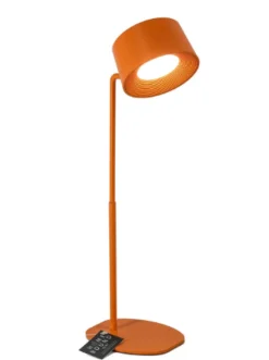 Bureaulamp ‘Design’ LED Op Accu Oranje kopen | Dimbare Tafellamp & Wandlamp met Kleurstanden | Chique Living