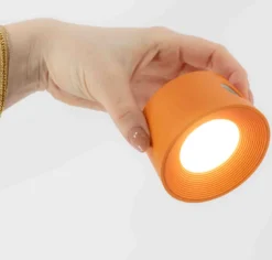 Bureaulamp ‘Design’ LED Op Accu Oranje kopen | Dimbare Tafellamp & Wandlamp met Kleurstanden | Chique Living
