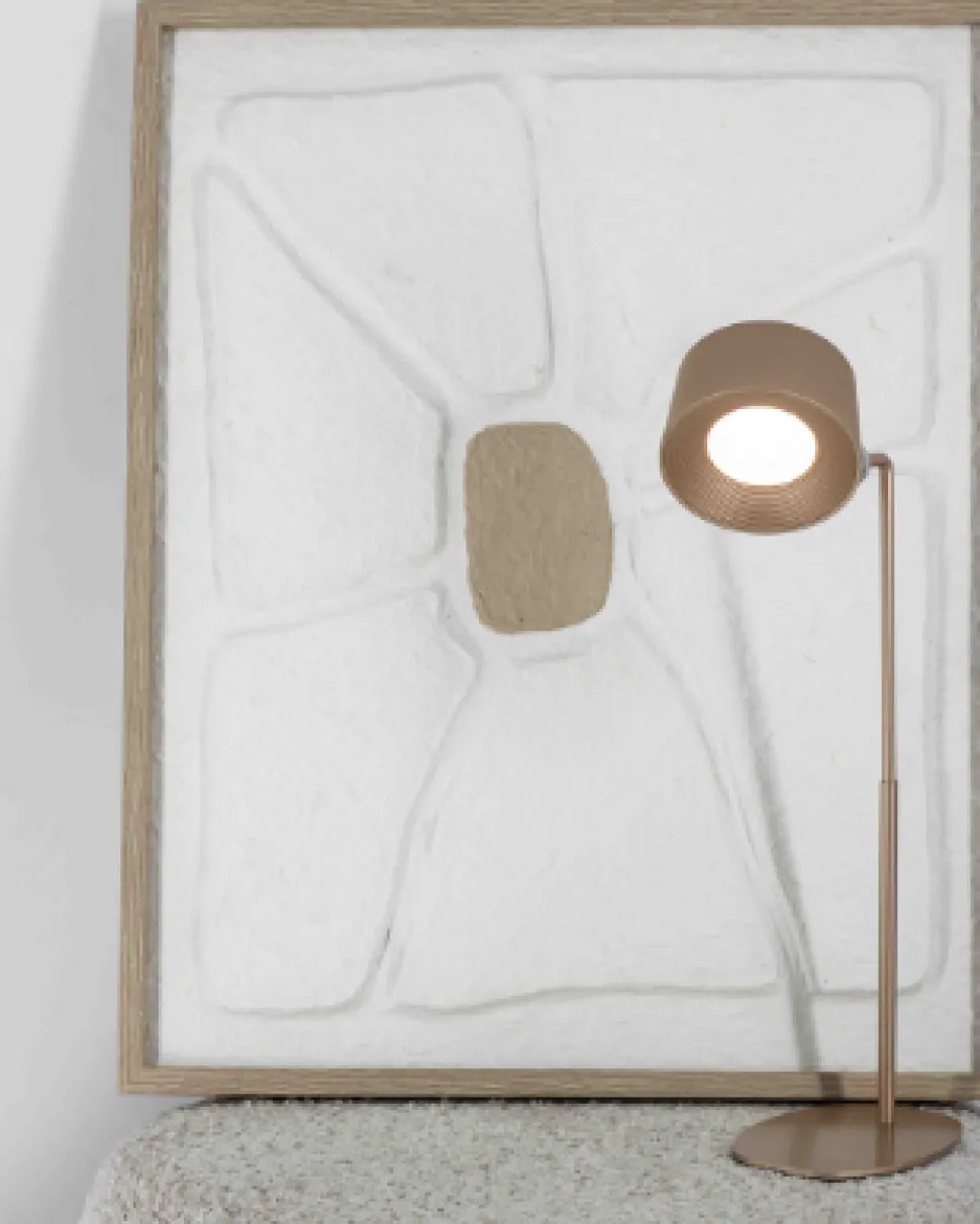 Bureaulamp ‘Design’ LED Op Accu Goud kopen | Dimbare Tafellamp & Wandlamp met Kleurstanden | Chique Living