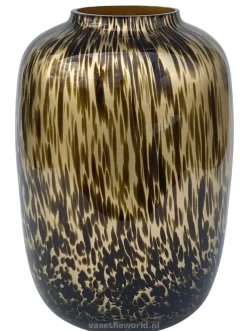 Cheetah Vaas Goud – Luxe Design Vaas | Vase The World | 3 maten