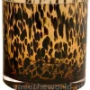 Cheetah Windlicht Bruin | Ø12 x H12 cm | Chique-Living