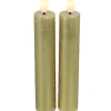 Countryfield LED Dinerkaarsen Metallic Goud – 15cm | Set van 2 met Afstandsbediening