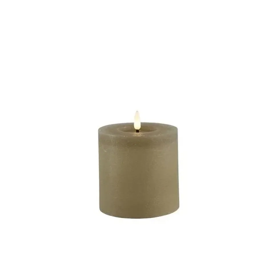 Countryfield LED Stompkaars Taupe – Wax Kaars op Batterij | 10cm Breed | 2 Maten