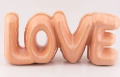 Decoratie Beeld LOVE – Peachy Pink | Woondecoratie 20 cm