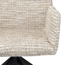 Draaibare Eetkamerstoel Storm | Coco | Luxe Designstoel met Armleuning – Chique Living