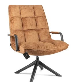 Draaifauteuil Boucle Roestkleur | 70x80x100cm | Chique-Living