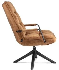 Draaifauteuil Boucle Roestkleur | 70x80x100cm | Chique-Living