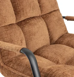 Draaifauteuil Boucle Roestkleur | 70x80x100cm | Chique-Living