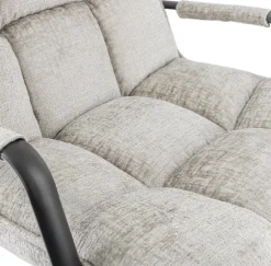 Draaifauteuil Boucle Sand Met Armleuning | 70x80x100cm | Chique-Living