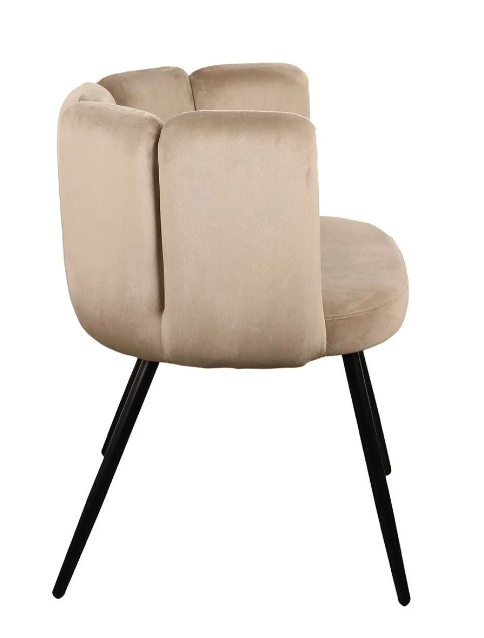 Eetkamerstoel High Five | Velvet Beige – Unieke Designstoel met Luxe Uitstraling