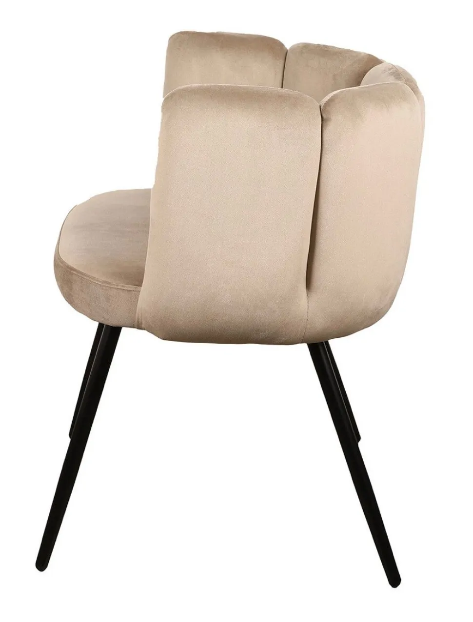 Eetkamerstoel High Five | Velvet Beige – Unieke Designstoel met Luxe Uitstraling