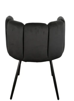 Eetkamerstoel High Five | Velvet Zwart – Luxe Designstoel | Chique-Living