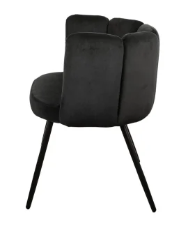 Eetkamerstoel High Five | Velvet Zwart – Luxe Designstoel | Chique-Living