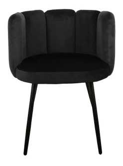 Eetkamerstoel High Five | Velvet Zwart – Luxe Designstoel | Chique-Living