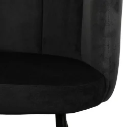 Eetkamerstoel High Five | Velvet Zwart – Luxe Designstoel | Chique-Living