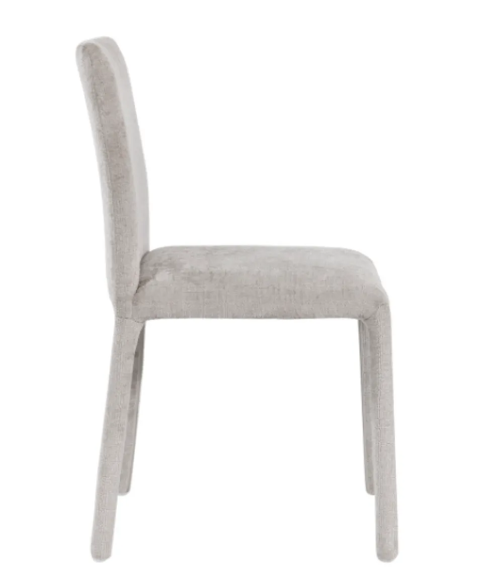 Eetkamerstoel Maja Taupe – Luxe Gestoffeerde Stoel | Chique-Living