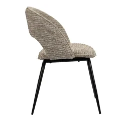 Eetkamerstoel Rainbow | Coco Beige – Unieke Designstoel met Ergonomische Rugleuning