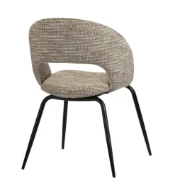 Eetkamerstoel Rainbow | Coco Beige – Unieke Designstoel met Ergonomische Rugleuning