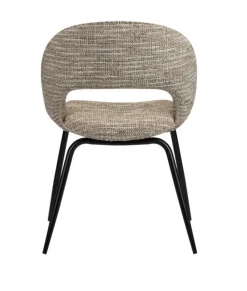 Eetkamerstoel Rainbow | Coco Beige – Unieke Designstoel met Ergonomische Rugleuning