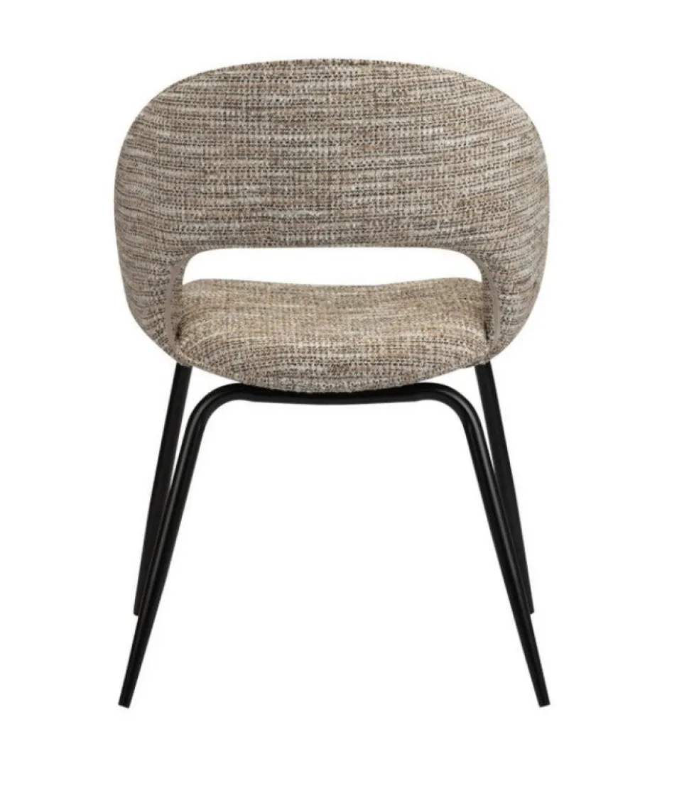 Eetkamerstoel Rainbow | Coco Beige – Unieke Designstoel met Ergonomische Rugleuning