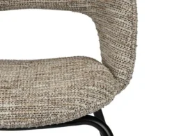 Eetkamerstoel Rainbow | Coco Beige – Unieke Designstoel met Ergonomische Rugleuning