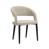 Eetkamerstoel Tusk | Beige – Brandvertragende Designstoel | Chique-Living