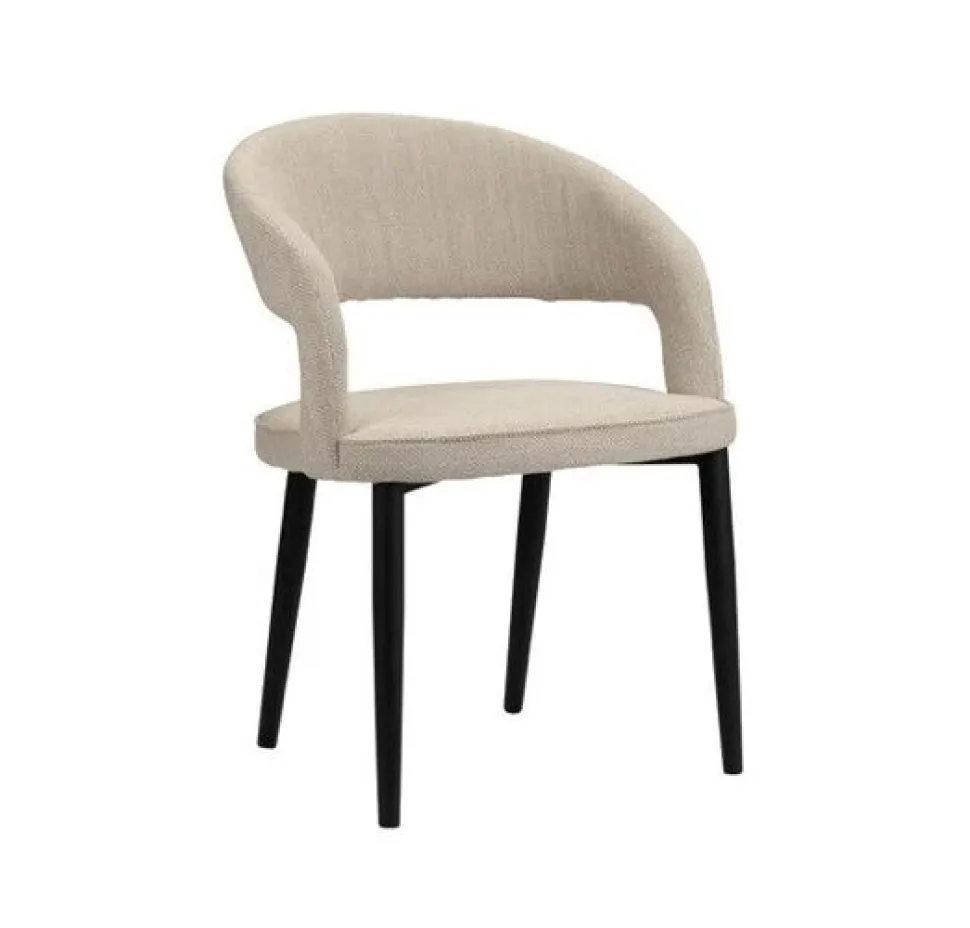Eetkamerstoel Tusk | Beige – Brandvertragende Designstoel | Chique-Living