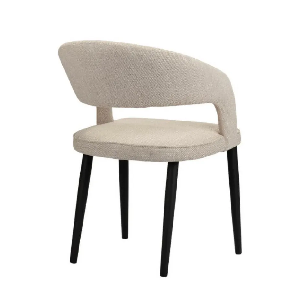 Eetkamerstoel Tusk | Beige – Brandvertragende Designstoel | Chique-Living