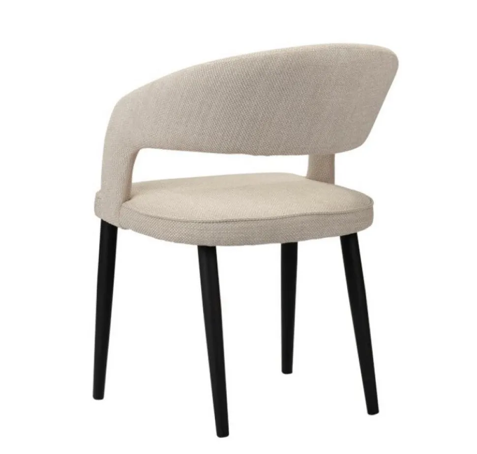 Eetkamerstoel Tusk | Beige – Brandvertragende Designstoel | Chique-Living