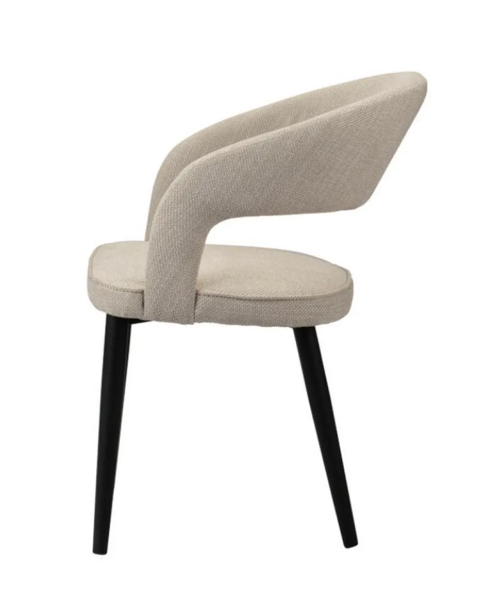 Eetkamerstoel Tusk | Beige – Brandvertragende Designstoel | Chique-Living