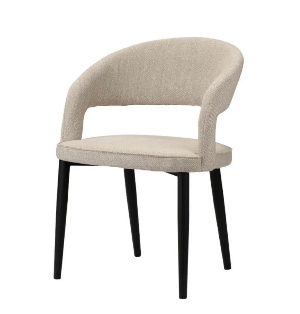 Eetkamerstoel Tusk | Beige – Brandvertragende Designstoel | Chique-Living
