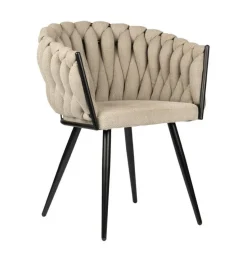 Eetkamerstoel Wave | Beige – Luxe Designstoel | Chique-Living